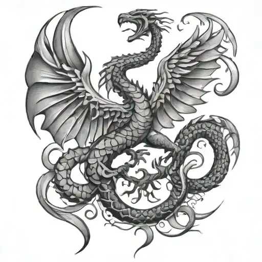 Scorpio, spider, lizard, eagle, wolf, phoenix, snake tattoo design idea