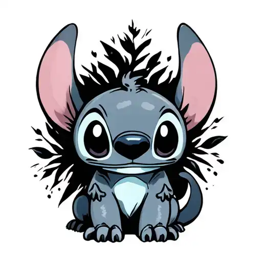 Stitch inspired tattoo tattoo design idea