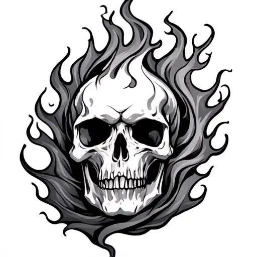 2010 and Flame tattoo design idea