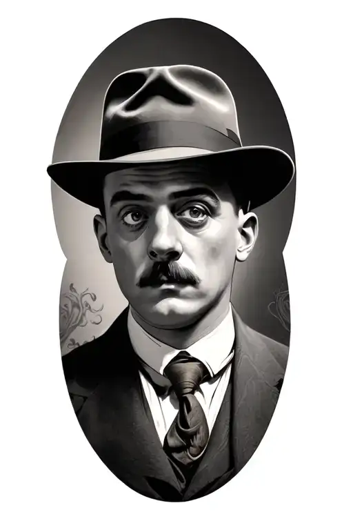 Buster Keaton tattoo design idea