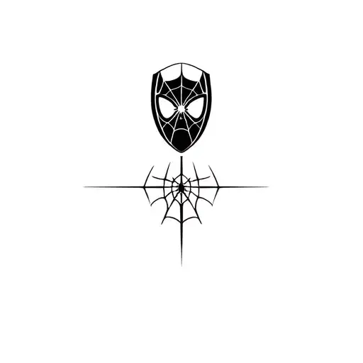 spiderman and arsenal fc canon tattoo design idea