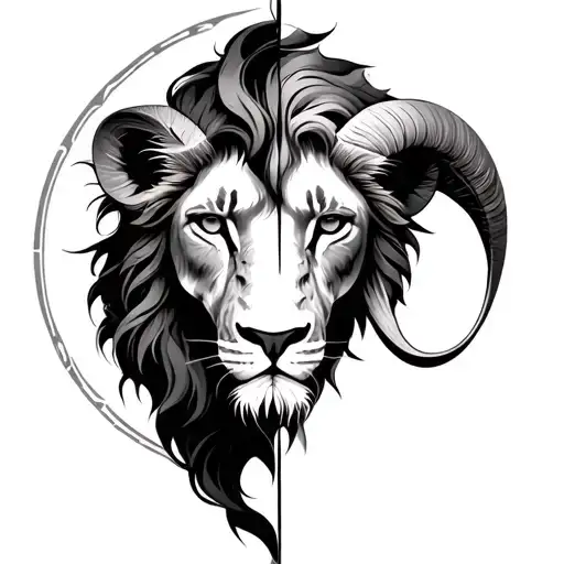 I want to simbolize a leo a libra and a aries all together in one deign with no words tattoo design idea