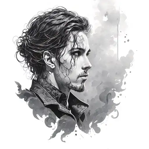 Realism could lend the character a lifelike quality, making the imagery even more engaging,  In terms of placement, the  tattoo design idea