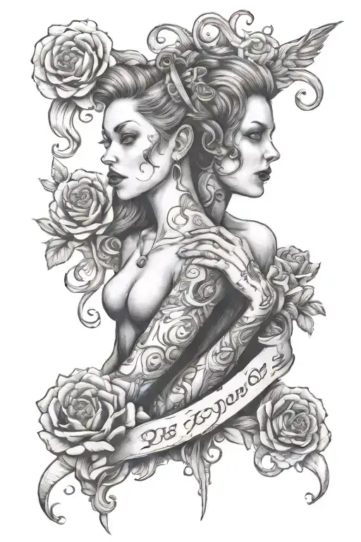 divorce toxic relationship tattoo design idea