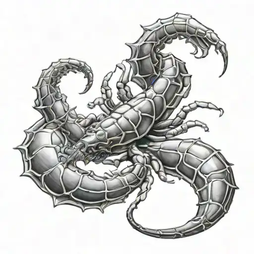 cancer and scorpio tattoo design idea