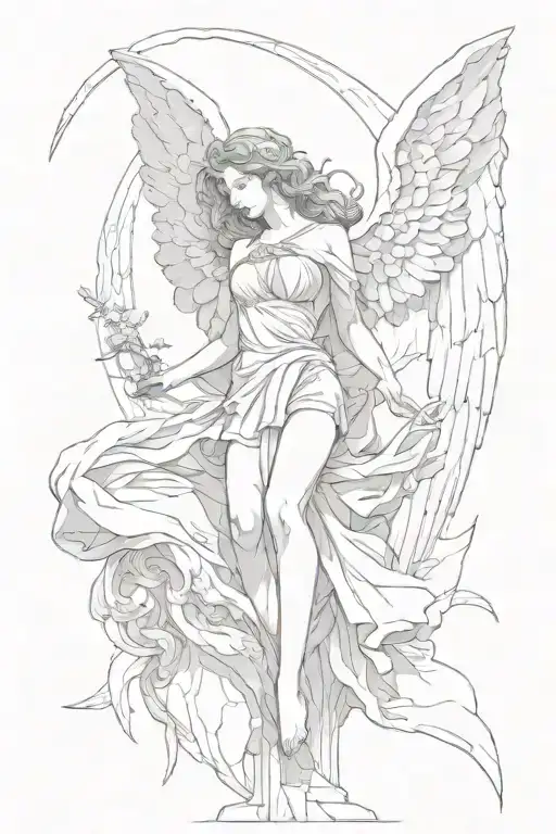 i saw the angel in the marble and carved until I set her free tattoo design idea