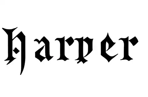 "Harper" tattoo design idea