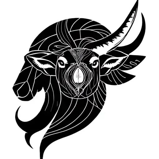 zodiac sign aquarius and taurus in one tattoo tattoo design idea