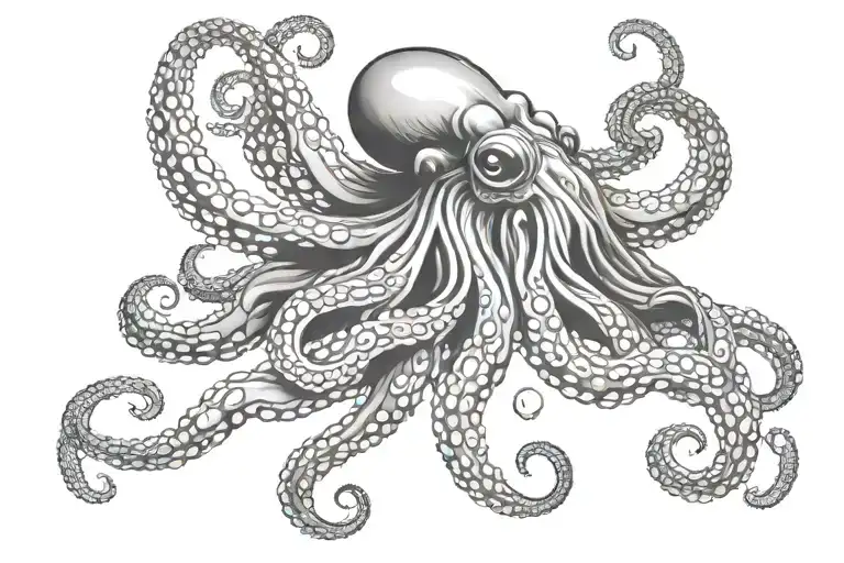 neck and throat octopus wrapped tattoo design idea