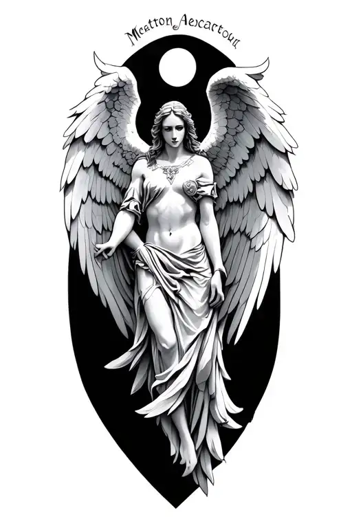 metatron archangel tattoo design idea