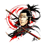 samurai warrior tattoo design idea