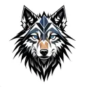 wolf tattoo design idea