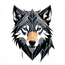 wolf tattoo design idea