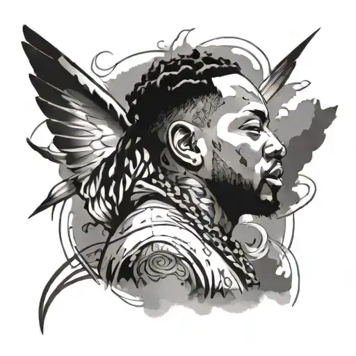 Kendrick Lamar tattoo design idea