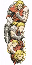 the elric brothers fullmetal alchemist tattoo design idea