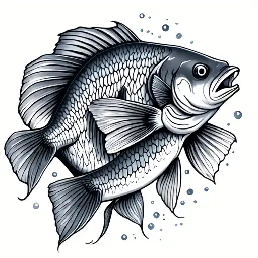 matching best friend tatto with the chosen fish tattoo design idea