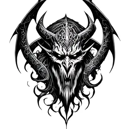 Mephisto of Diablo 3 tattoo design idea