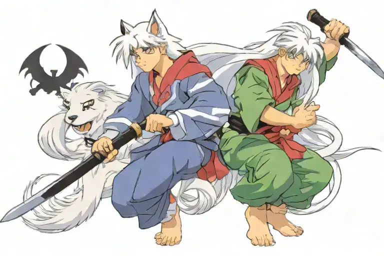 Inuyasha filler background of "flower tattoo design idea