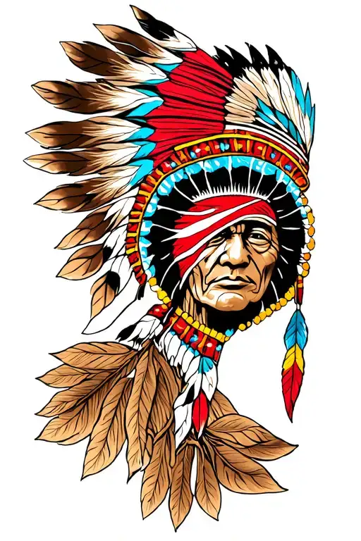 Native American tattoo design idea