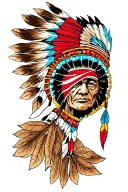 Native American tattoo design idea