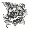 Rip Dad tattoo design idea
