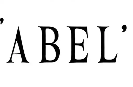 "ABEL" tattoo design idea