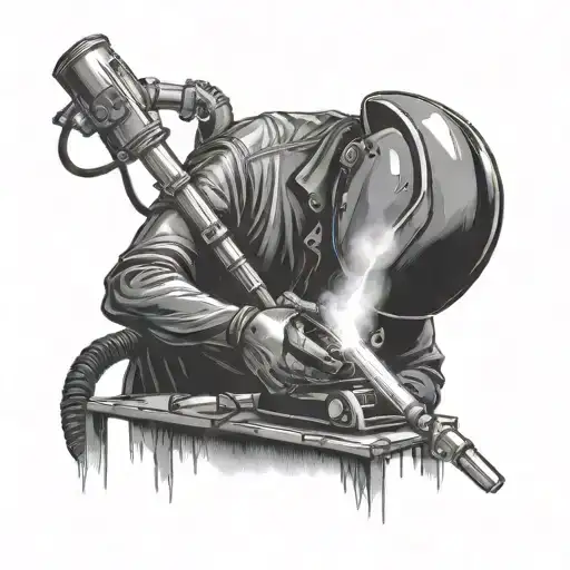 welding tattoo design idea
