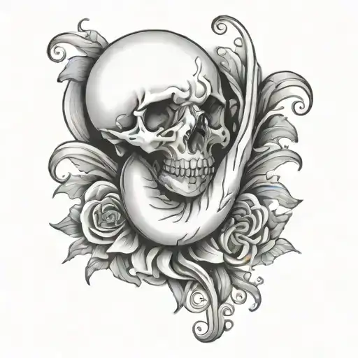 Ovarian Cancer tattoo design idea