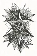 chaos theory and chaos star tattoo design idea