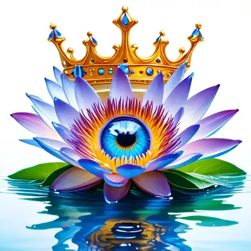Oxygen,water lilly, Psalm 96,crown,charka,eye tattoo design idea