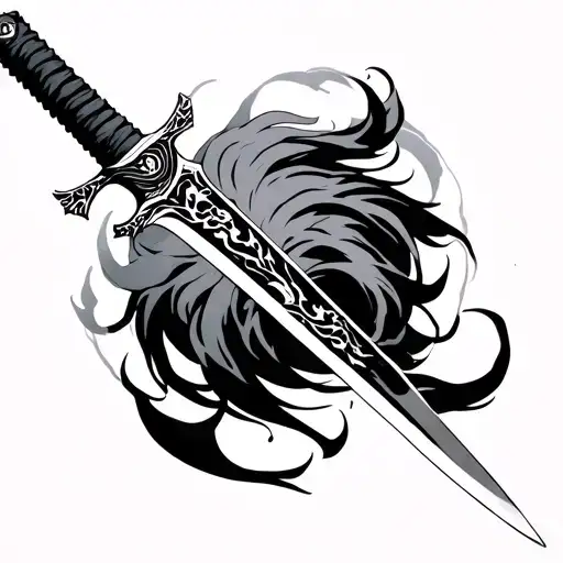 Rengoku Sword tattoo design idea