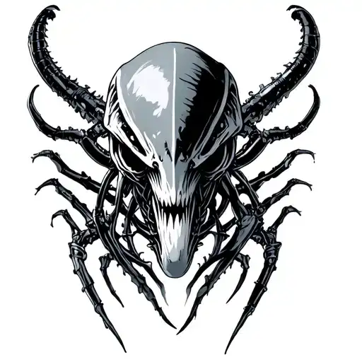 Xenomorph tattoo design idea