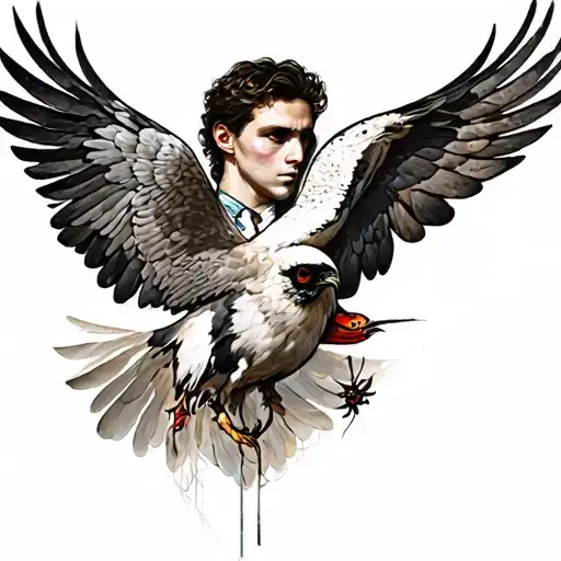 Daedalus Ikarus tattoo design idea