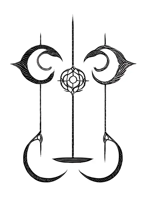 zodiac signs cancer Gemini libra Pisces tattoo design idea