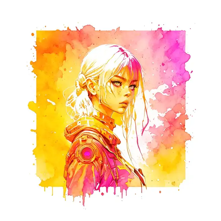 Cyberpunk 2077 tattoo design idea