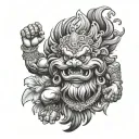 Narasimha tattoo design idea