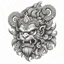 Narasimha tattoo design idea