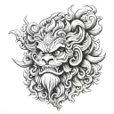Narasimha tattoo design idea