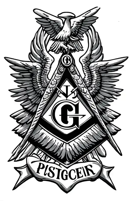 us army, paramedic, Freemason symbols throughout tattoo design idea