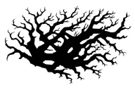deth tree branches gothic tattoo design idea