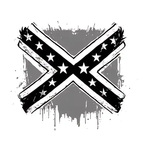 Rebel Flag tattoo design idea
