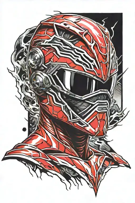 power ranger tattoo design idea