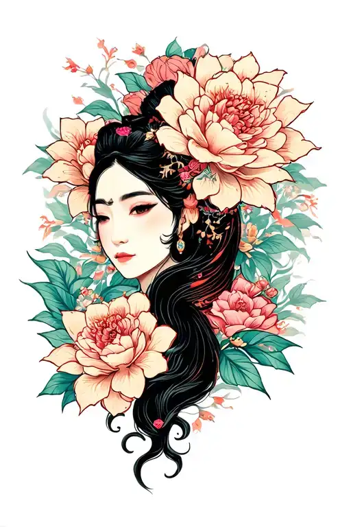 peace love and prosperity tattoo design idea