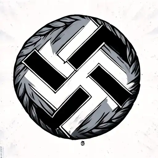 Nazi swastika tattoo design idea