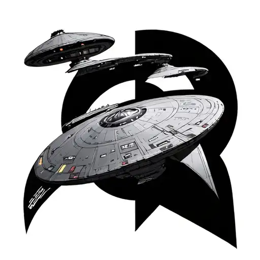 Star Trek Enterprise-D tattoo design idea