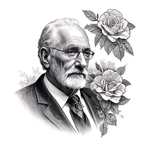 Grandfather Memorial tattoo design idea