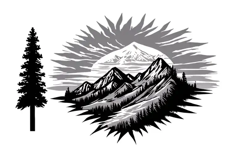 realistic idaho tattoo design tattoo design idea