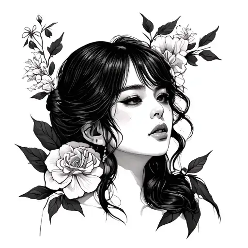 Emma Lucia in korean tattoo design idea