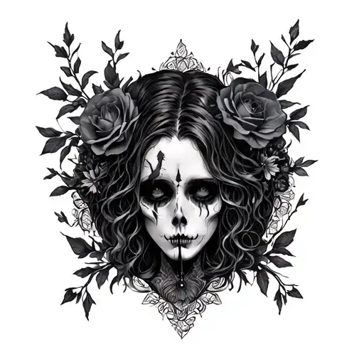 gothic pain eternally poetic tattoo design idea