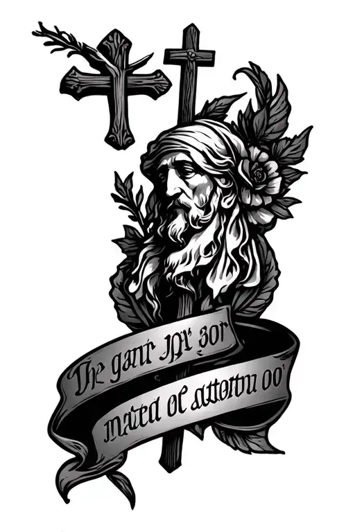 catholic tattoo verse tattoo design idea